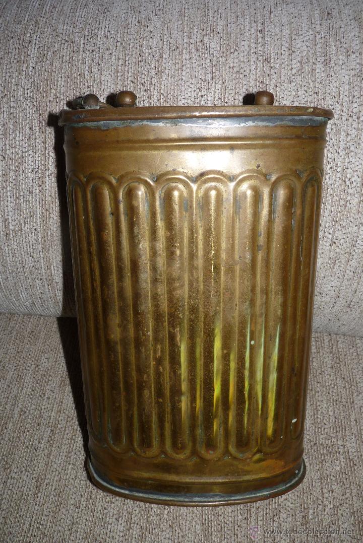 Oggetti Antichi: UTENSILIO CANTIMPLORA RECIPIENTE EN BRONCE FRANCESA, MUY ANTIGUA