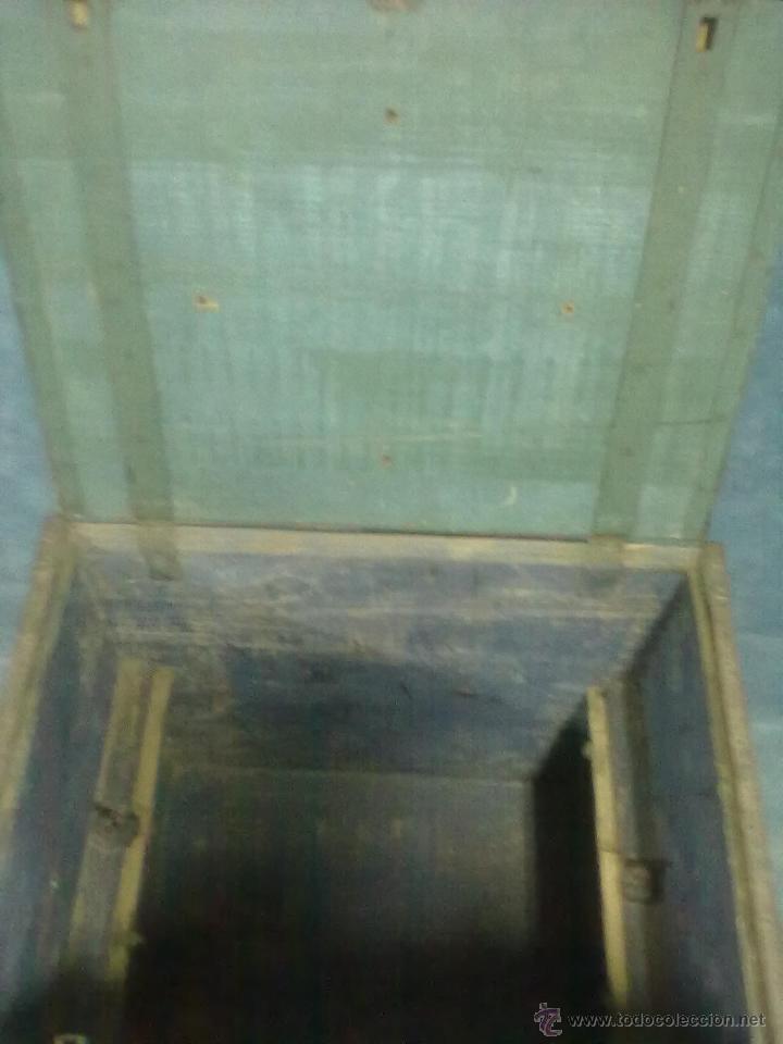Antig&uuml;edades: ARCON BAUL COFRE &iquest;FERROVIARIO? PARA RESTAURAR - Foto 5