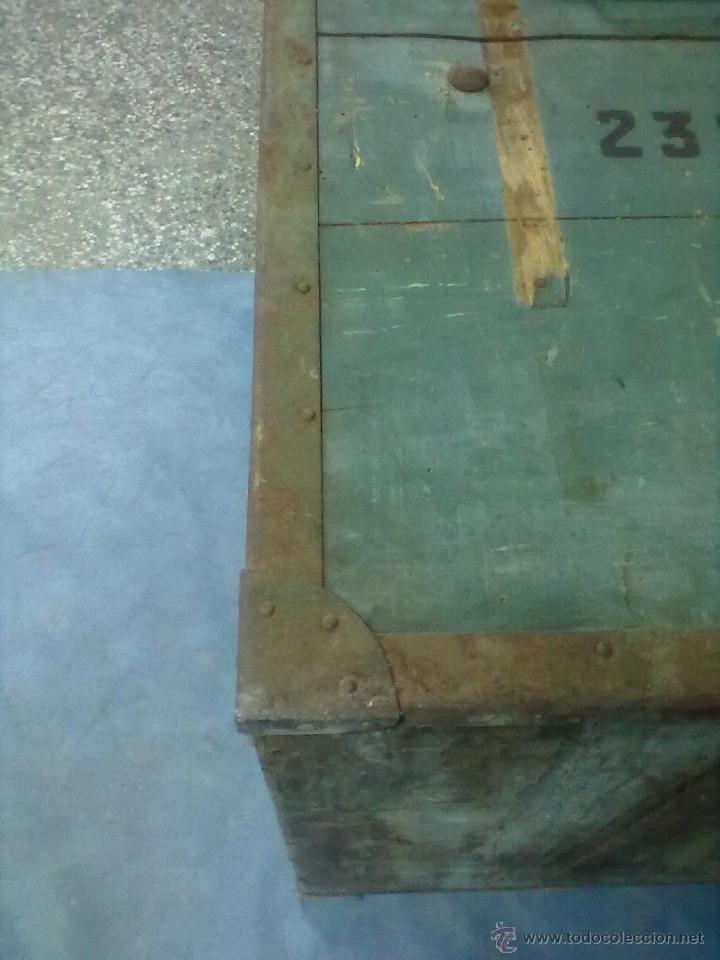 Antig&uuml;edades: ARCON BAUL COFRE &iquest;FERROVIARIO? PARA RESTAURAR - Foto 7