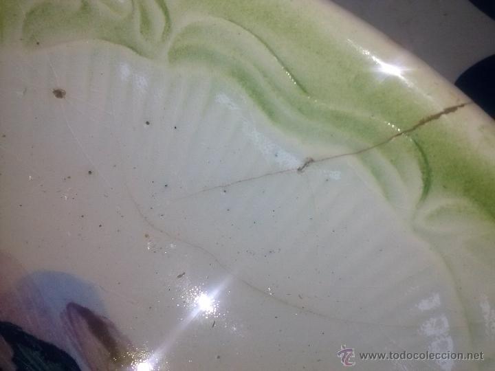 Antig&uuml;edades: antiguo plato de manises pintado a mano. - Foto 3