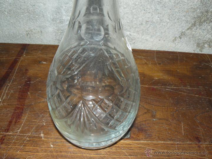 Antig&uuml;edades: LICORERA DE CRISTAL TALLADO - Foto 2