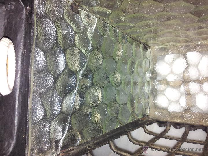 Antig&uuml;edades: L&Aacute;MPARA FAROL DE HIERRO FORJADO - Foto 3