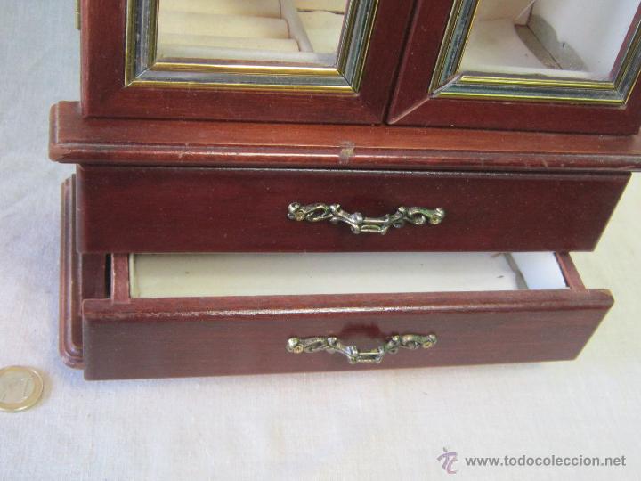 Antig&uuml;edades: CAJA JOYERO EN MADERA Y CRISTAL - Foto 4