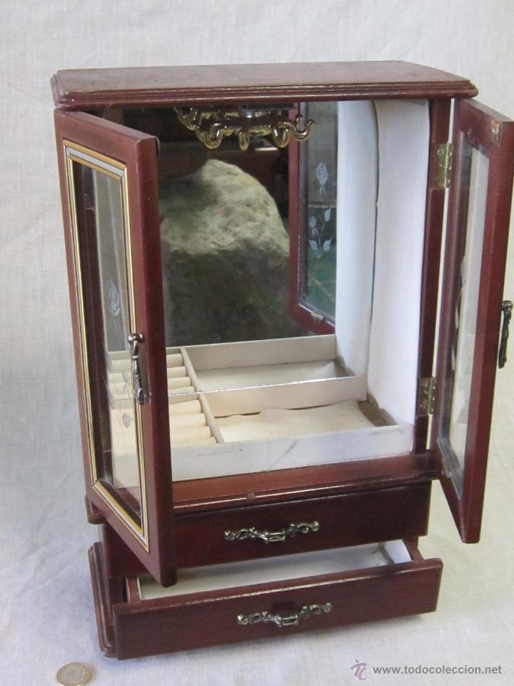 Antig&uuml;edades: CAJA JOYERO EN MADERA Y CRISTAL - Foto 5