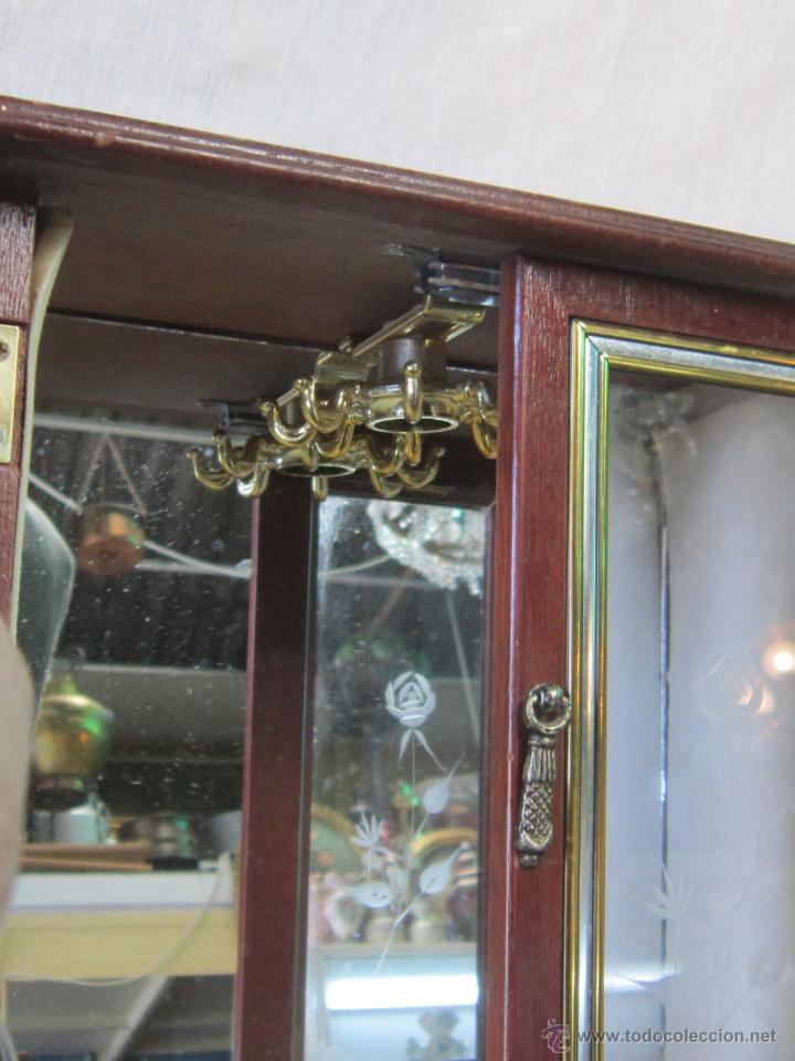 Antig&uuml;edades: CAJA JOYERO EN MADERA Y CRISTAL - Foto 6