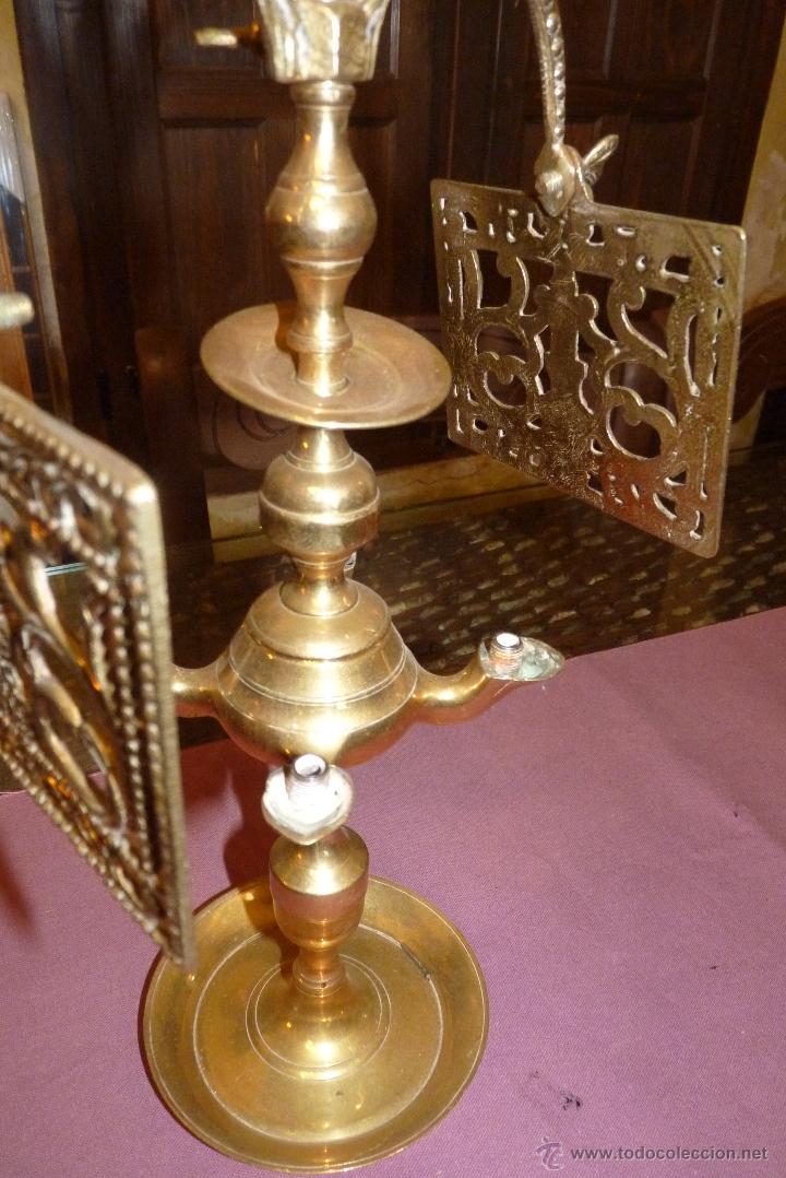 Antig&uuml;edades: PRECIOSO CANDELABRO ANTIGUO EN BRONCE - Foto 2