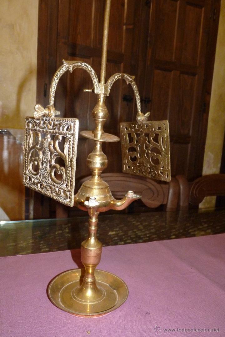 Antig&uuml;edades: PRECIOSO CANDELABRO ANTIGUO EN BRONCE - Foto 3