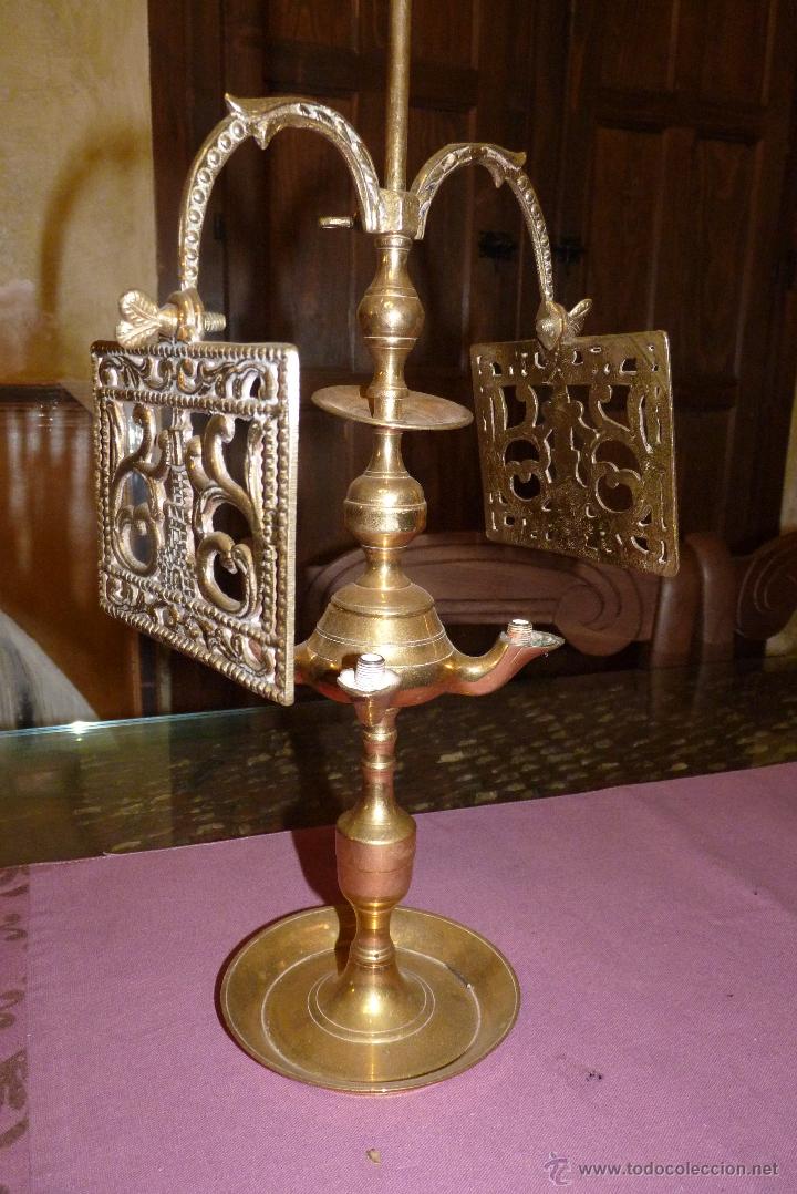 Antig&uuml;edades: PRECIOSO CANDELABRO ANTIGUO EN BRONCE - Foto 7