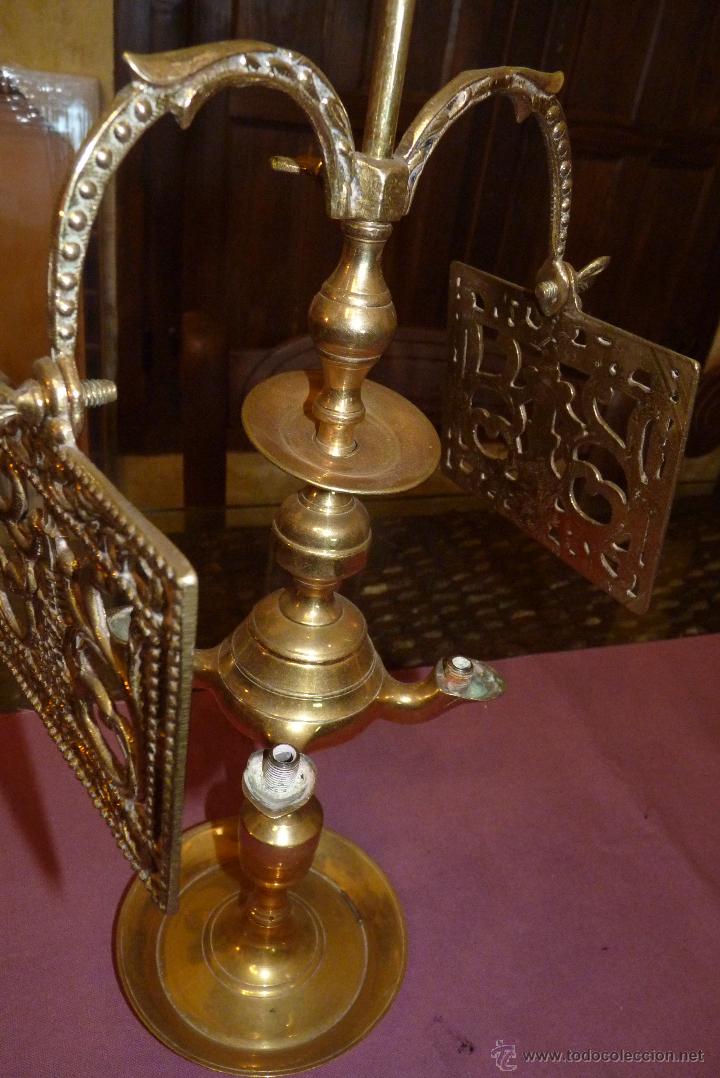 Antig&uuml;edades: PRECIOSO CANDELABRO ANTIGUO EN BRONCE - Foto 8
