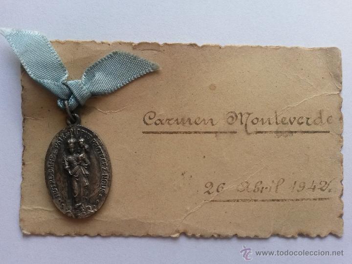 Antig&uuml;edades: Medalla virgen - Foto 1