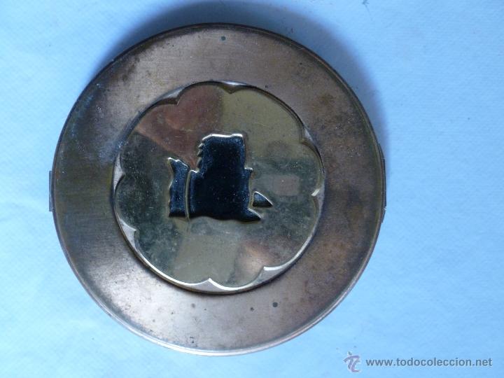 Antig&uuml;edades: POLVERA METAL. 10 CM. DIAMET. - Foto 1