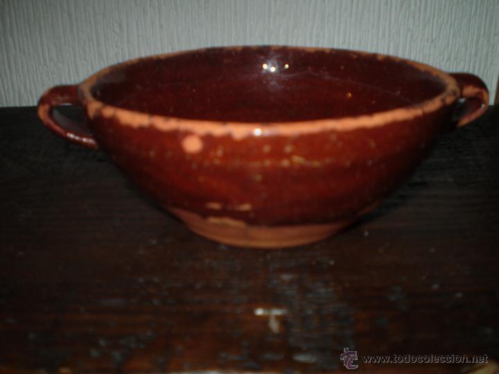 Antig&uuml;edades: CUENCO DE BARRO COCIDO Y VIDRIADO - Foto 2