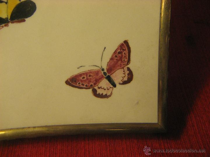 Antig&uuml;edades: ANTIGUO AZULEJO SALVAMANTELES - Foto 4