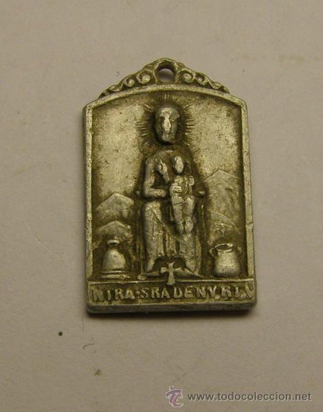Antig&uuml;edades: Medalla religiosa de N&ordf; S&ordf; de Nuria. - Foto 1