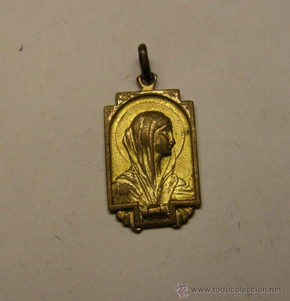 Antig&uuml;edades: Medalla religiosa de la Virgen . - Foto 1
