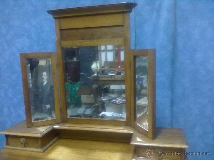 Antig&uuml;edades: TOCADOR DE ROBLE RESTAURADO - Foto 3