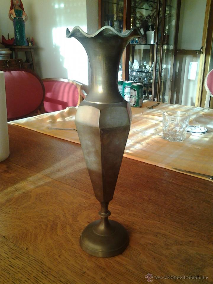 Antig&uuml;edades: Jarr&oacute;n de lat&oacute;n, bronce o similar - Foto 1