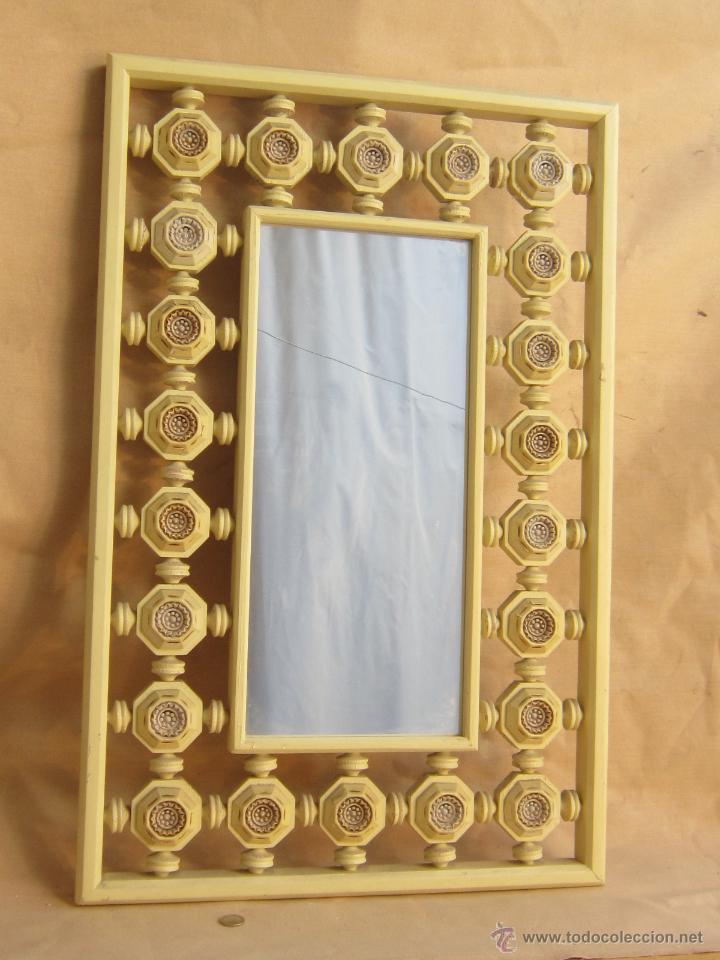 Antig&uuml;edades: ESPEJO EN MADERA - Foto 2