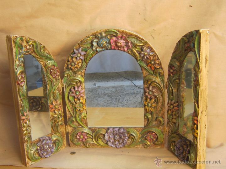 Antig&uuml;edades: ESPEJO TOCADOR EN RESINA - Foto 1