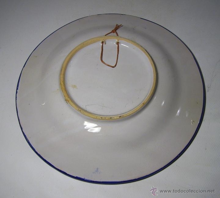 Antig&uuml;edades: PLATO  CERAMICA  DE  MANISES - Foto 3