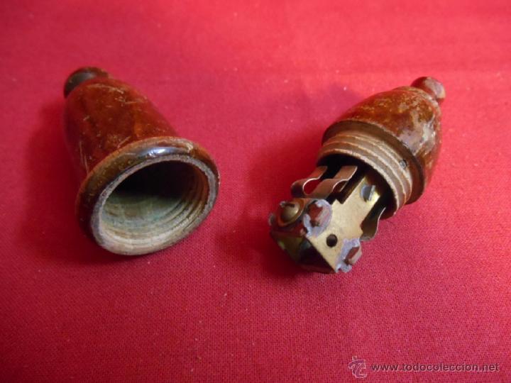 Antig&uuml;edades: ANTIGUO INTERRUPTOR TIPO PERA DE MADERA. - Foto 2