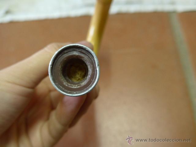 Antig&uuml;edades: Antiguo mango de baston o paraguas, de madera - Foto 3