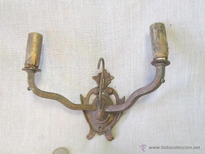 Antig&uuml;edades: APLIQUE ANTIGUO  EN BRONCE - Foto 1