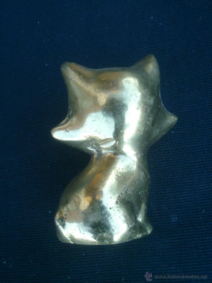 Antig&uuml;edades: FIGURA EN BRONCE DE GATITO . 6X5CM. - Foto 3