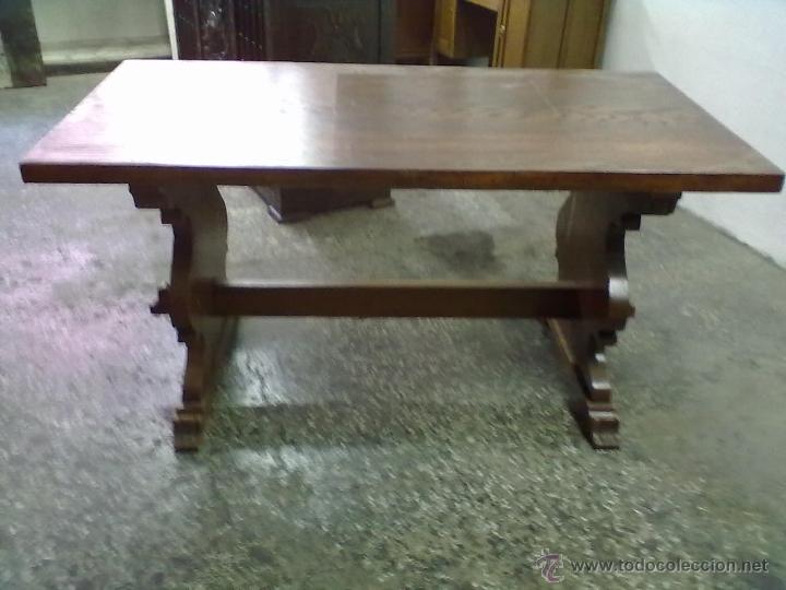 Antig&uuml;edades: MESA DE ROBLE MACIZADA - Foto 3