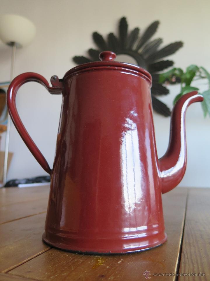 Antigua cafetera de hierro esmaltado - Vendido en Venta Directa - 42268514