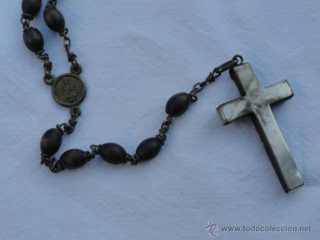 Antig&uuml;edades: ANTIGUO ROSARIO. CUENTAS DE MADERA. - Foto 5