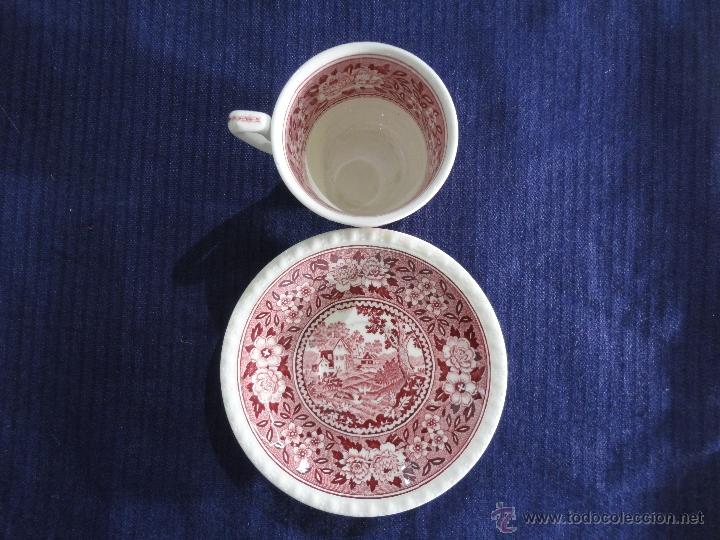 Antig&uuml;edades: TAZA Y PLATO DE CAFE - Foto 3