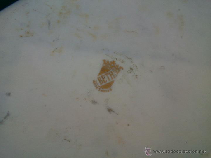 Antig&uuml;edades: BANDEJA de porcelana con oro de ley - Foto 2
