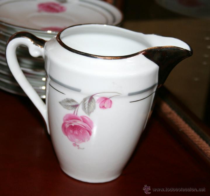 Antig&uuml;edades: CAF&Eacute; Y POSTRE,PORCELANA FRANCESA REF.5453 - Foto 8