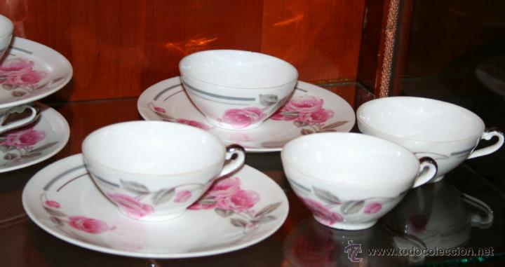 Antig&uuml;edades: CAF&Eacute; Y POSTRE,PORCELANA FRANCESA REF.5453 - Foto 14