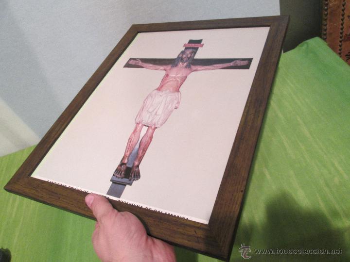 Antig&uuml;edades: CUADRO DEL SANT&Iacute;SIMO CRISTO DE CABRERA ( SALAMANCA ) EN MARCADO EN MADERA - Foto 6