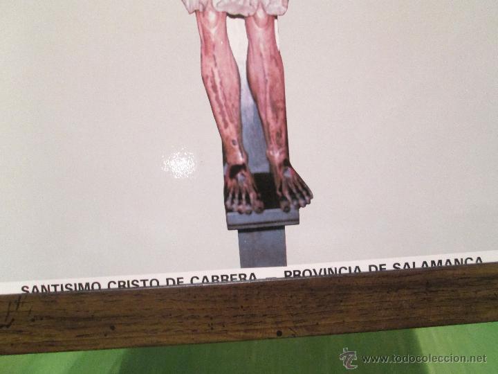 Antig&uuml;edades: CUADRO DEL SANT&Iacute;SIMO CRISTO DE CABRERA ( SALAMANCA ) EN MARCADO EN MADERA - Foto 7