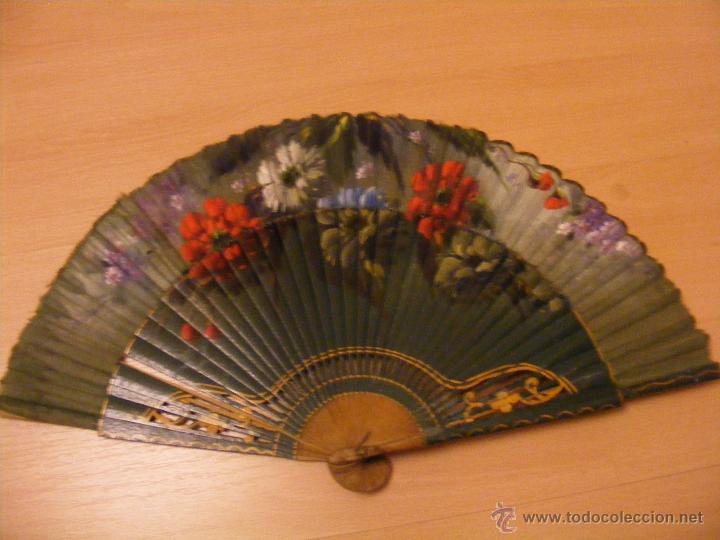 Antig&uuml;edades: ANTIGUO ABANICO PINTADO A MANO. - Foto 1