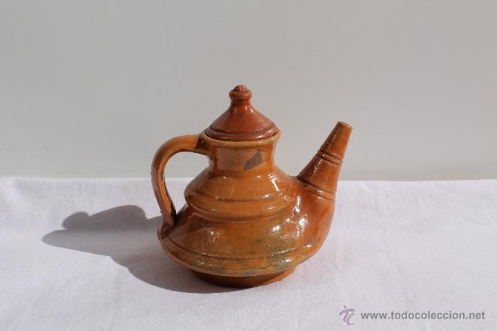 Antig&uuml;edades: TETERA CERAMICA VIDRIADA POPULAR - Foto 1