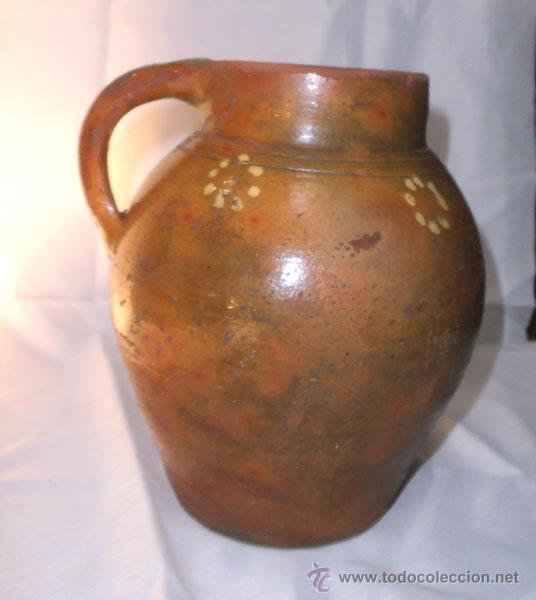 Antig&uuml;edades: ANTIGUO PUCHERO DE BARRO CON UN ASA - Foto 1