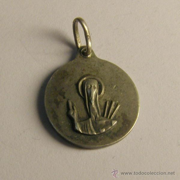 Antig&uuml;edades: Medalla religiosa Montserrat, Plata. - Foto 2