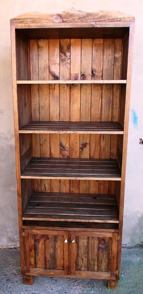 mueble panadero de madera rustico, estanteria c - Comprar Muebles