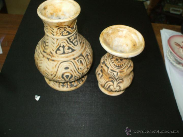 Antig&uuml;edades: Floreros de ceramica rustica - Foto 1