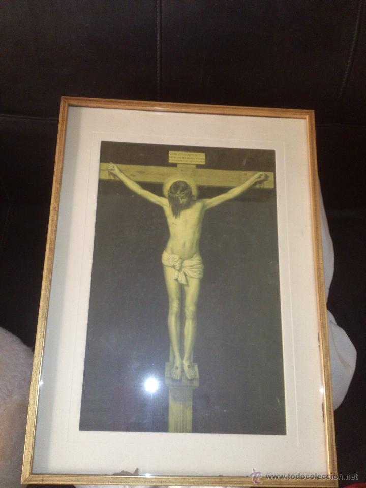 Antig&uuml;edades: CRISTO EN LA CRUZ ENMARCADO - Foto 1