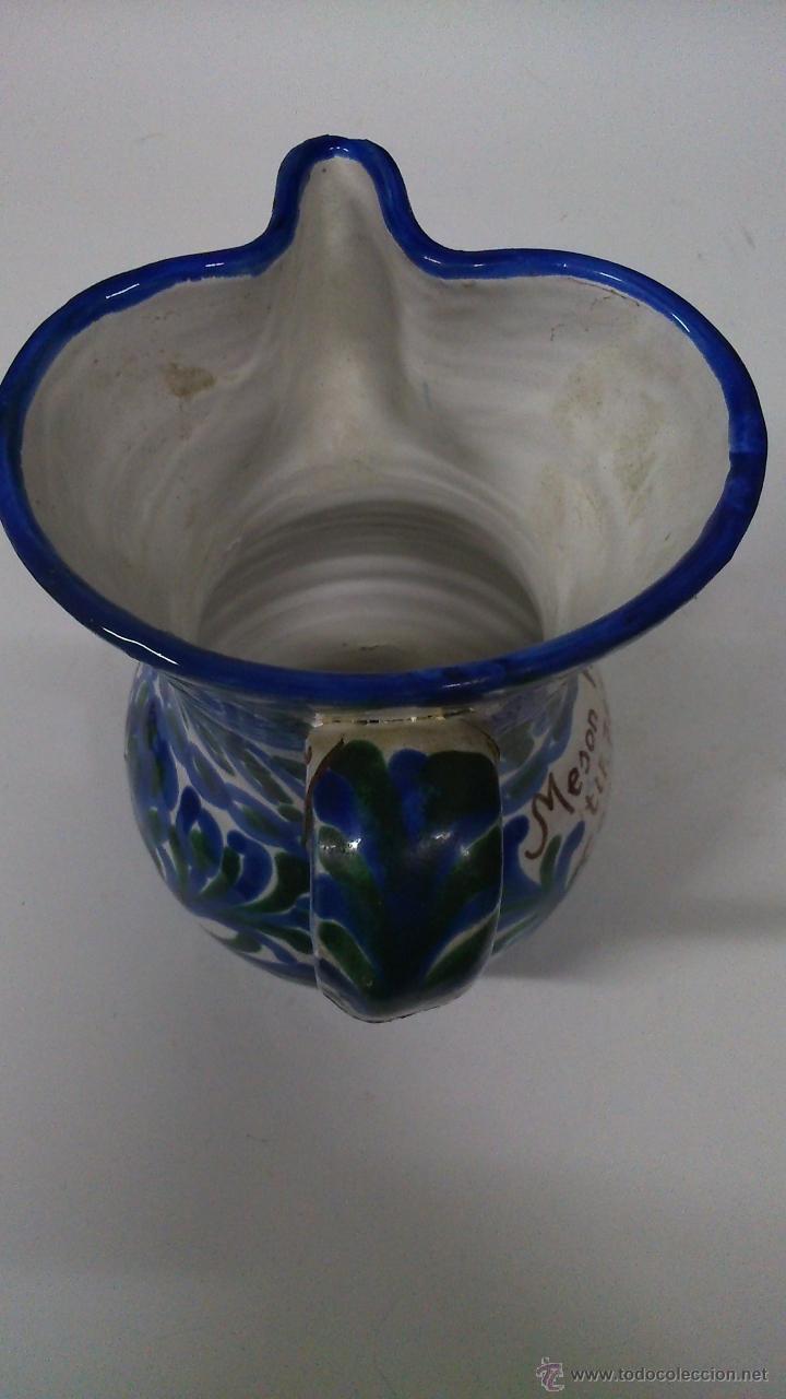Antig&uuml;edades: Jarra de cer&aacute;mica. Pintada a mano - Foto 4