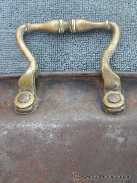 Antig&uuml;edades: BANDEJA MET&Aacute;LICA ASAS DE BRONCE. - Foto 7