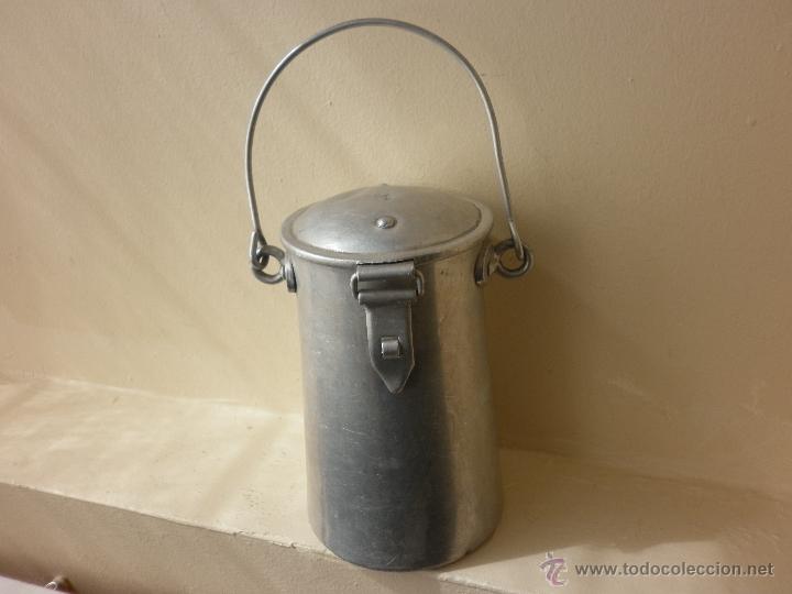 Antig&uuml;edades: ANTIGUA LECHERA DE ALUMINIO 3/4 DE LITRO - Foto 1