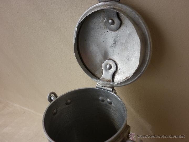 Antig&uuml;edades: ANTIGUA LECHERA DE ALUMINIO 3/4 DE LITRO - Foto 4