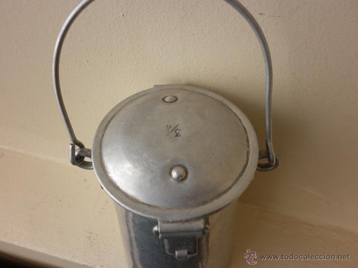 Antig&uuml;edades: ANTIGUA LECHERA DE ALUMINIO 3/4 DE LITRO - Foto 7