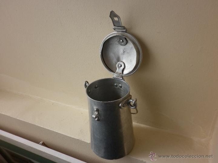 Antig&uuml;edades: ANTIGUA LECHERA DE ALUMINIO 3/4 DE LITRO - Foto 8